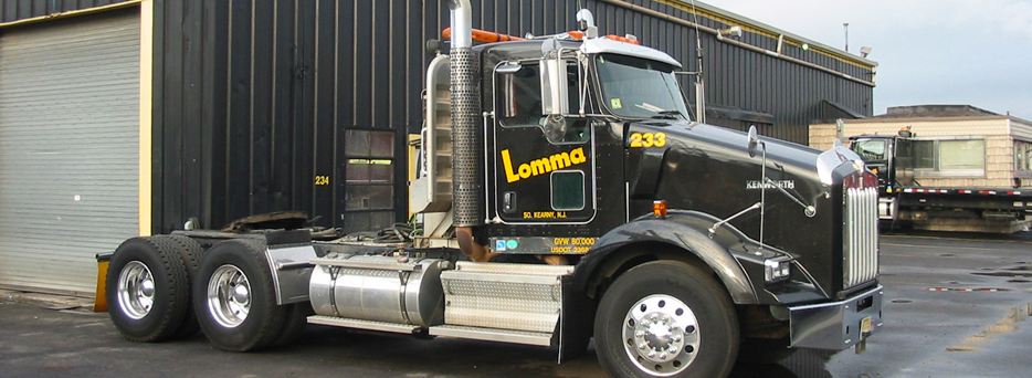 Black Lomma Crane Truck